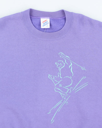Vintage 90's Oval Ski Club Sweatshirt - XL