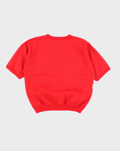 Vintage 90's NHL Calgary Flames Short Sleeve Sweatshirt - L