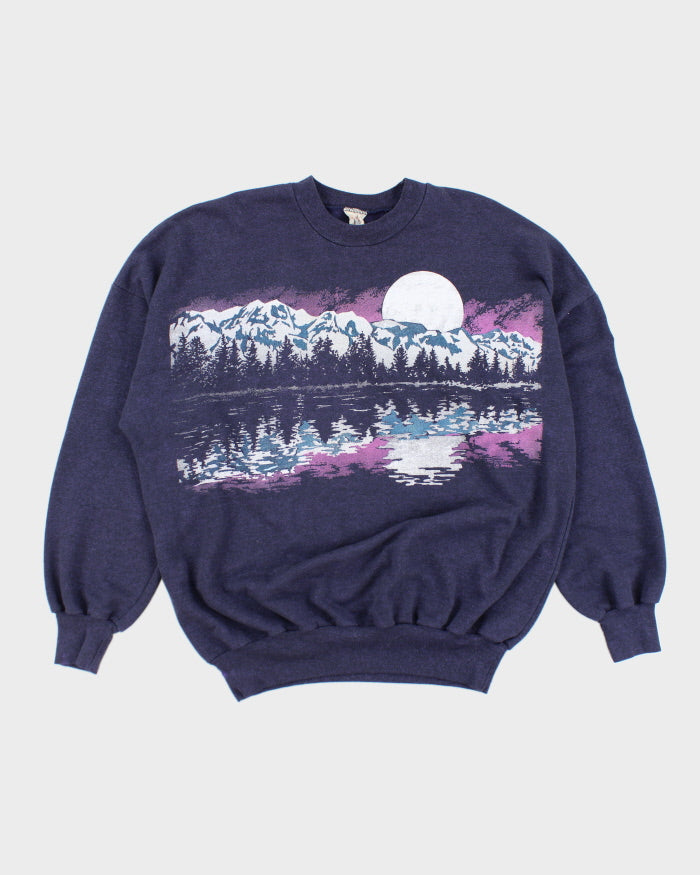 Vintage 90's Mountain View Graphic Sweatshirt - L