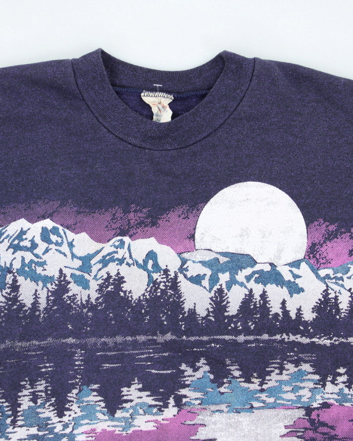 Vintage 90's Mountain View Graphic Sweatshirt - L