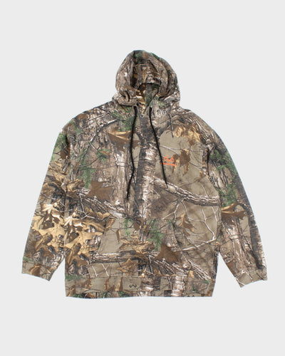 Vintage Y2K Real Tree Camo Hoodie - L