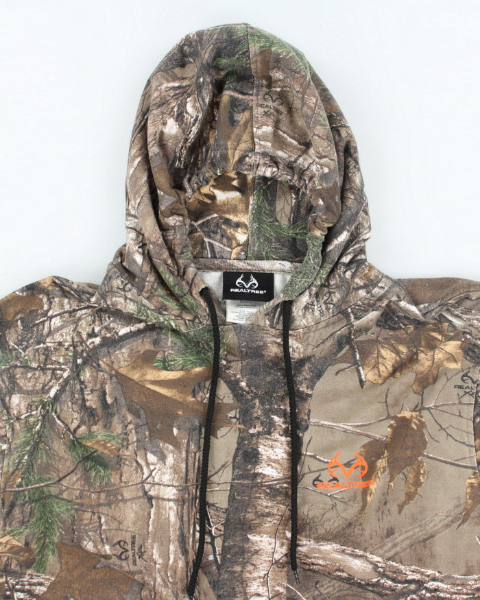 Vintage Y2K Real Tree Camo Hoodie - L
