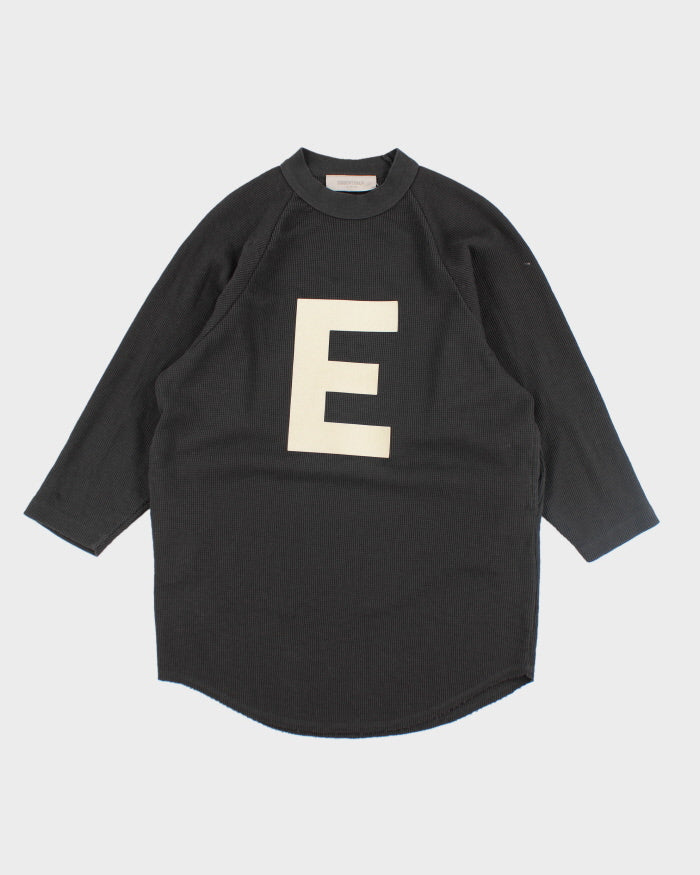 Vintage Essentials Waffle Graphic Print Sweatshirt - L