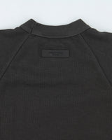 Vintage Essentials Waffle Graphic Print Sweatshirt - L