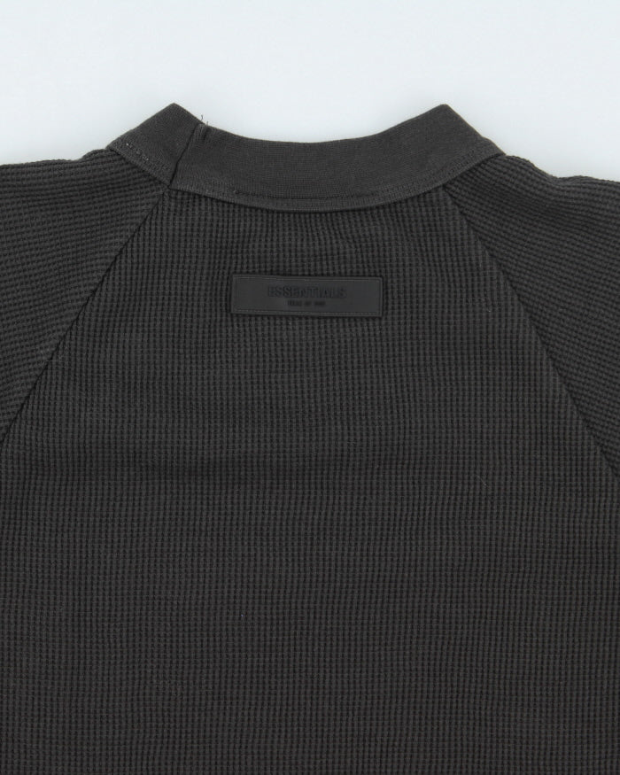 Vintage Essentials Waffle Graphic Print Sweatshirt - L