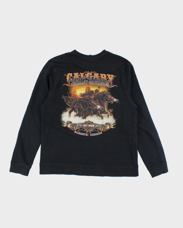 Vintage 90's Harley Davidson Graphic Print Sweatshirt - XL