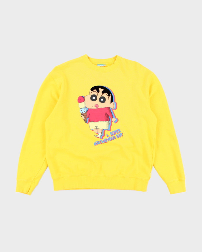 Vintage A Super Mischievous Boy Graphic Print Sweatshirt - M