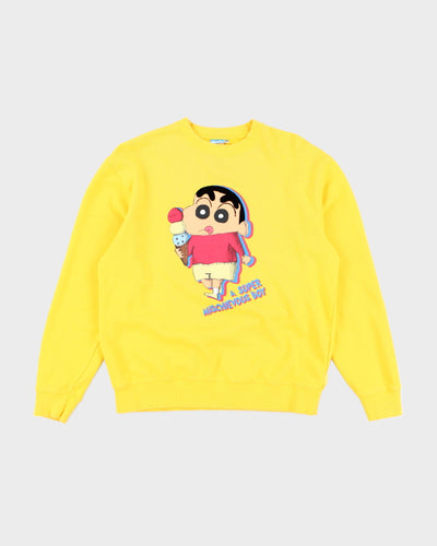 Vintage A Super Mischievous Boy Graphic Print Sweatshirt - M
