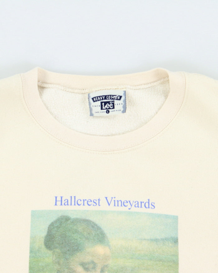 Vintage 90's Lee Hallcrest Vineyards Graphic Sweatshirt - L
