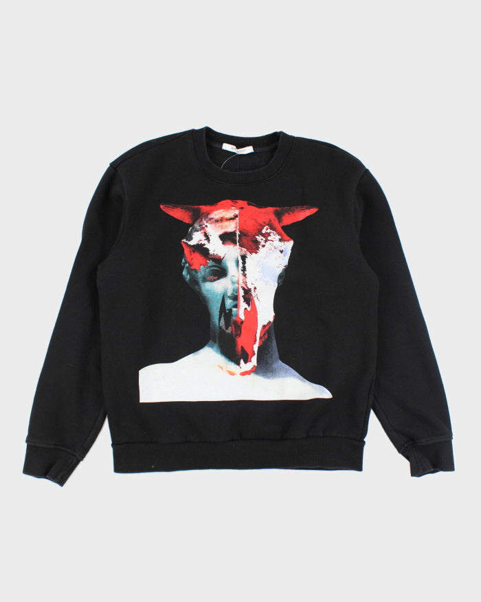 Vintage 2000's Givenchy Cow Head Skull Printed Sweatshirt - XL