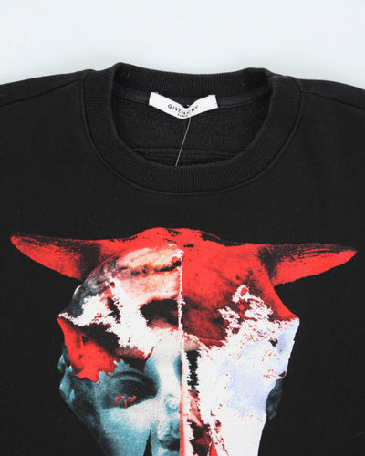 Vintage 2000's Givenchy Cow Head Skull Printed Sweatshirt - XL