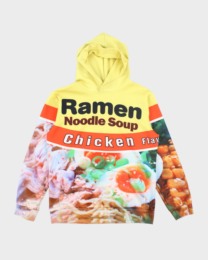 Vintage Y2K Ramen Noodle Soup All Over Print Hoodie - L