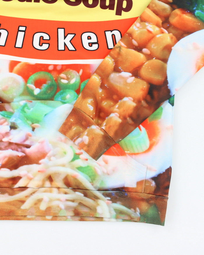 Vintage Y2K Ramen Noodle Soup All Over Print Hoodie - L