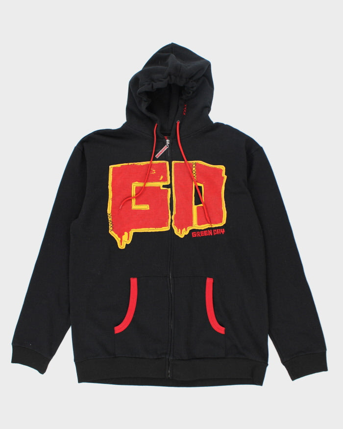 Vintage Y2K Green Day Band Zip Up Hoodie - XL