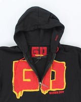 Vintage Y2K Green Day Band Zip Up Hoodie - XL