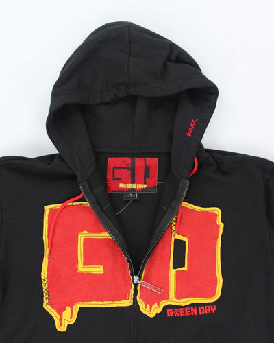 Vintage Y2K Green Day Band Zip Up Hoodie - XL