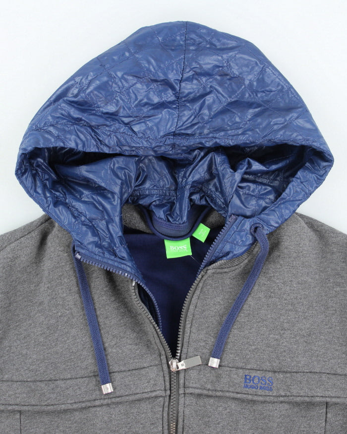 Vintage 2000's Hugo Boss Lined Zip Up Hoodie - L
