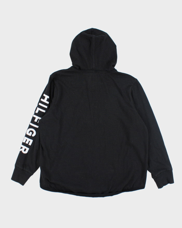 Vintage Tommy Hilfiger Sleeve Spell Out Zip Up Hoodie - XL