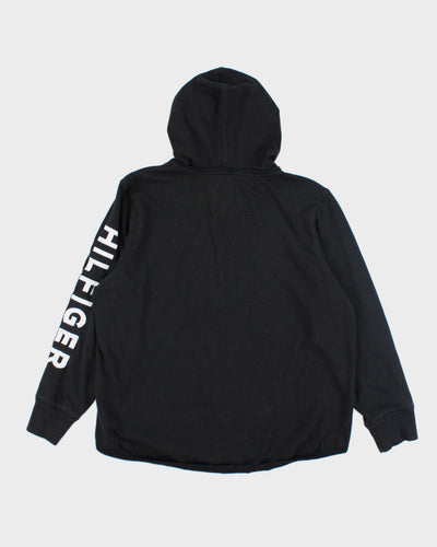 Vintage Tommy Hilfiger Sleeve Spell Out Zip Up Hoodie - XL