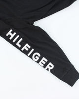 Vintage Tommy Hilfiger Sleeve Spell Out Zip Up Hoodie - XL