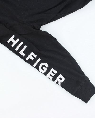 Vintage Tommy Hilfiger Sleeve Spell Out Zip Up Hoodie - XL