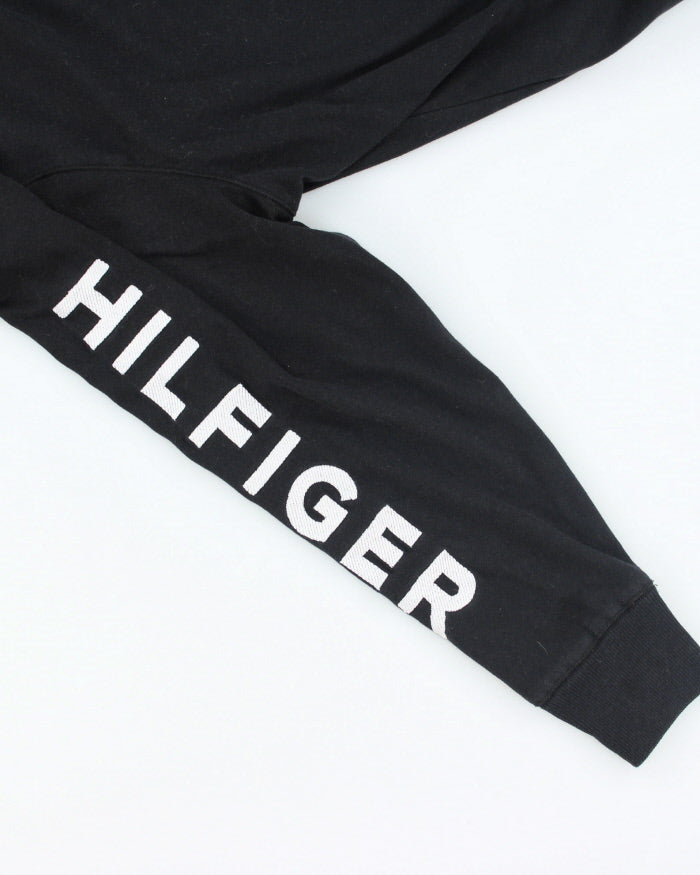 Vintage Tommy Hilfiger Sleeve Spell Out Zip Up Hoodie - XL