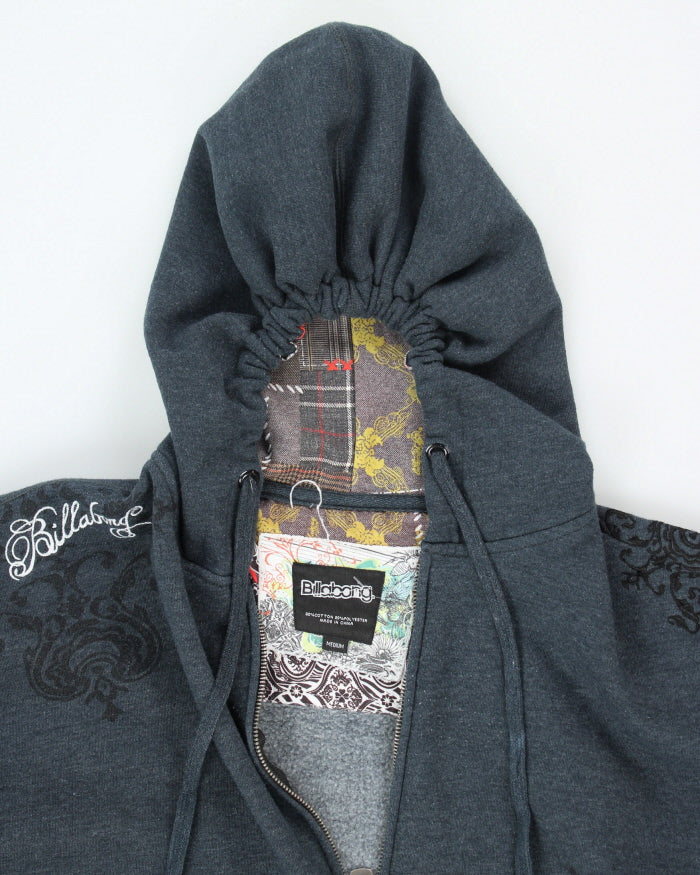 Vintage Y2K Bilabong Patchwork Zip Up Hoodie - M