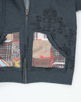Vintage Y2K Bilabong Patchwork Zip Up Hoodie - M