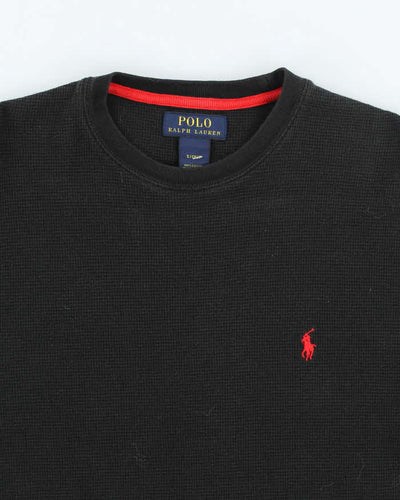 Vintage Ralph Lauren Waffle Lightweight Sweatshirt - S