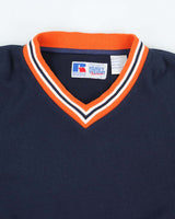 Vintage 90's Russell Athletic V-Neck Heavyweight Sweatshirt - L