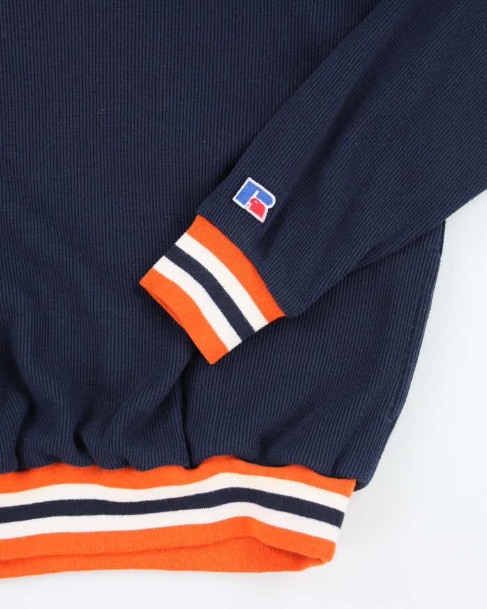 Vintage 90's Russell Athletic V-Neck Heavyweight Sweatshirt - L