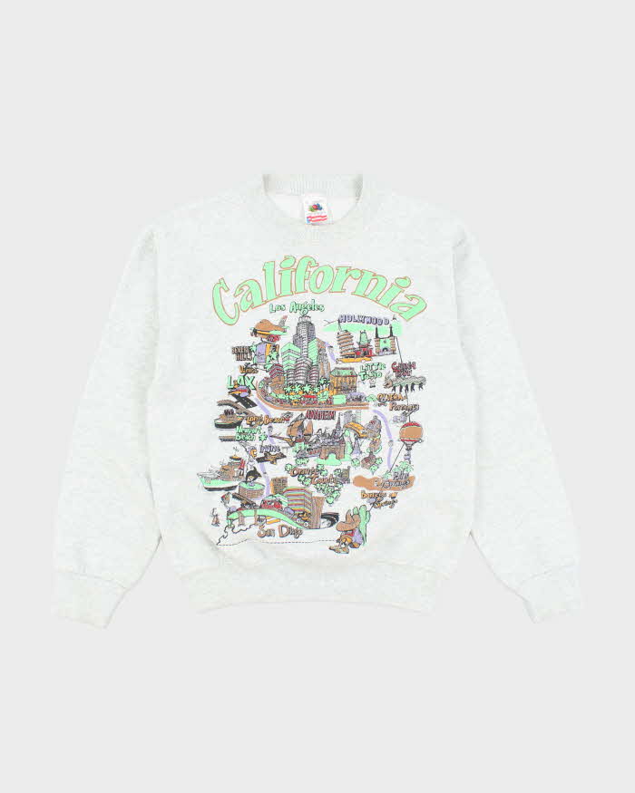 Vintage 90's Fruit of the Loom California Sweatshirt - S