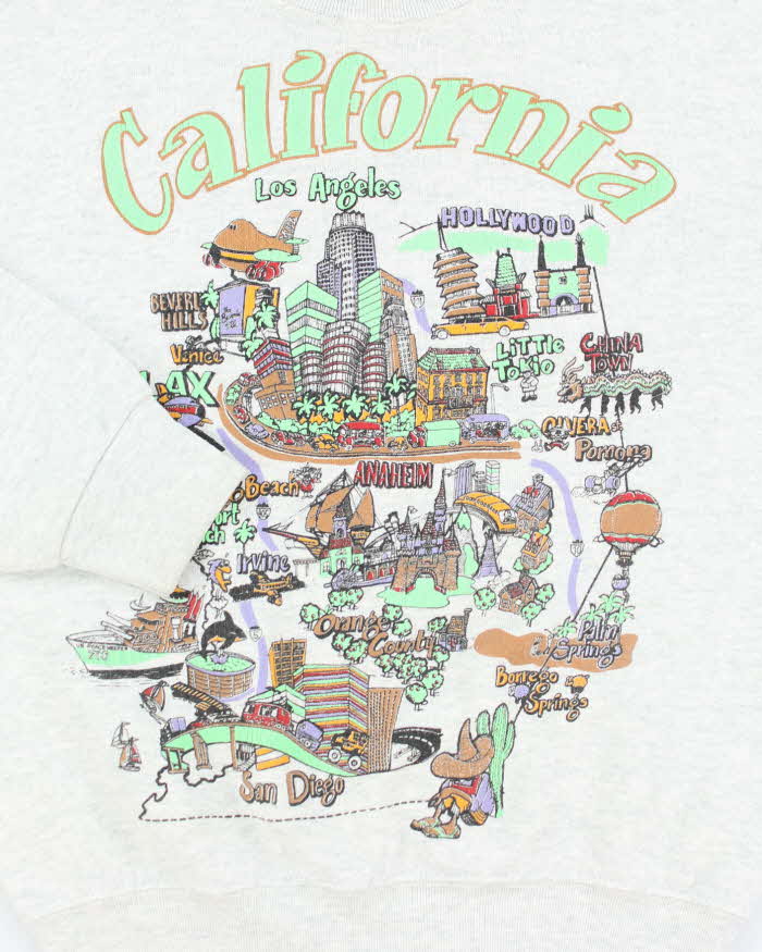 Vintage 90's Fruit of the Loom California Sweatshirt - S