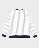 Vintage 2000's Fila Striped Velour Pullover Sweatshirt - L