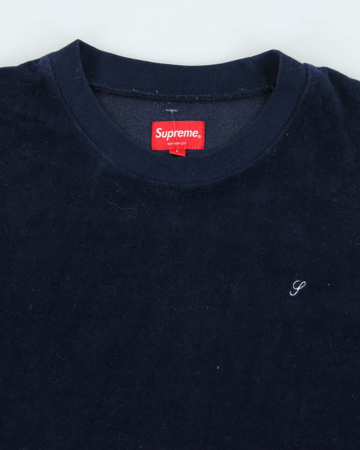 Vintage Supreme New York FW16 Small S Embroidered Sweatshirt - L