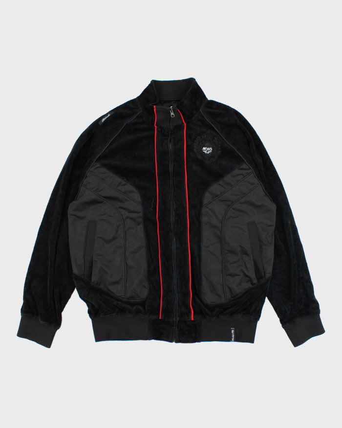 Vintage Y2K AKDMKS Overized Velvet Zip Up - L