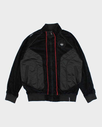 Vintage Y2K AKDMKS Overized Velvet Zip Up - L