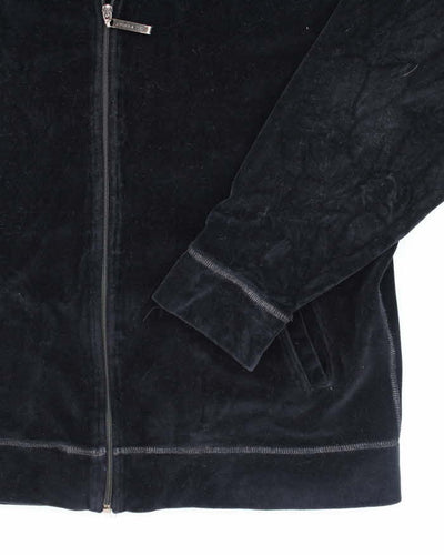 Vintage Y2K DKNY Embroidered Logo Zip Up - XL