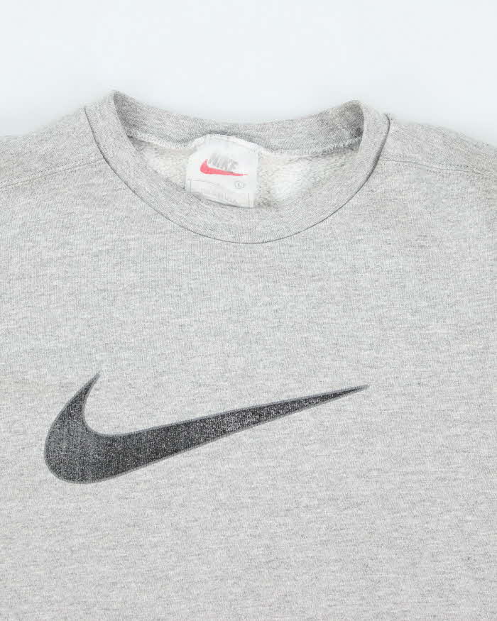 Vintage 90's Nike Big Swoosh Logo Sweatshirt - L