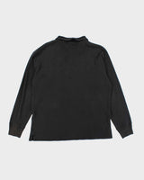 Vintage Y2K Polo Jeans Embroidered Quarter Zip Sweatshirt - M
