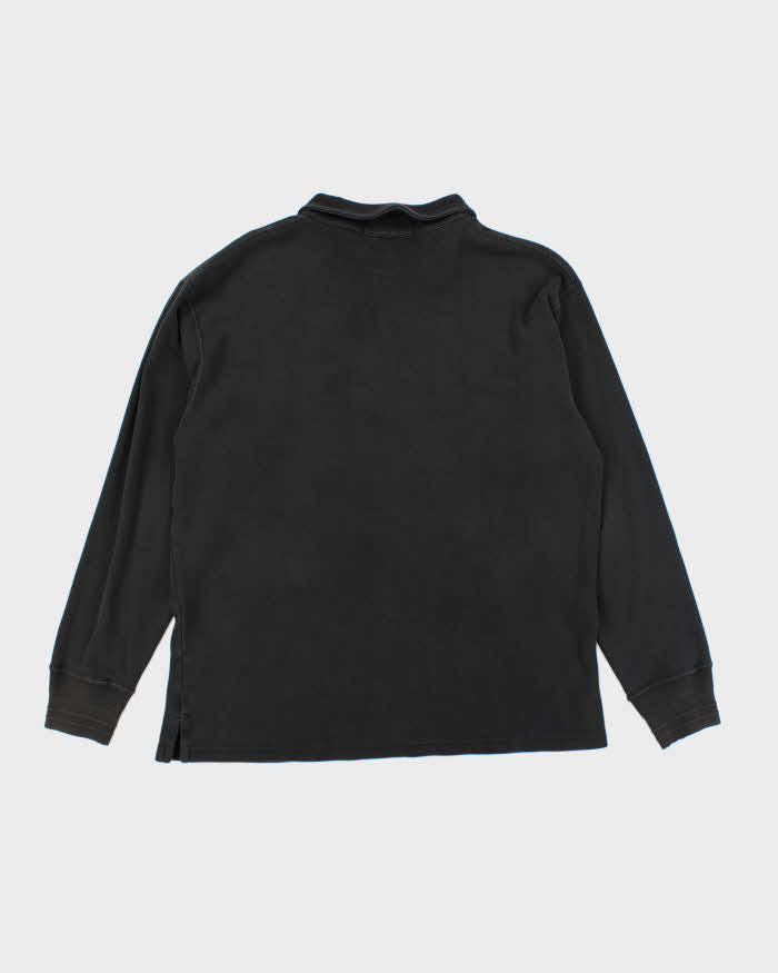 Vintage Y2K Polo Jeans Embroidered Quarter Zip Sweatshirt - M