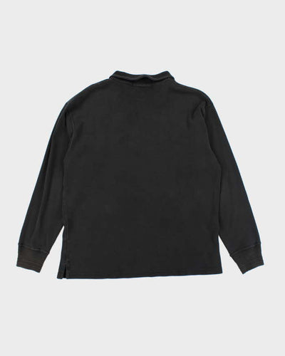 Vintage Y2K Polo Jeans Embroidered Quarter Zip Sweatshirt - M