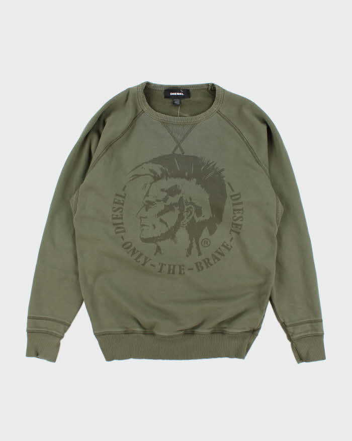 Vintage Y2K Diesel Only the Brave Graphic Sweatshirt - M