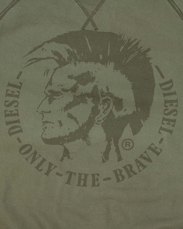 Vintage Y2K Diesel Only the Brave Graphic Sweatshirt - M