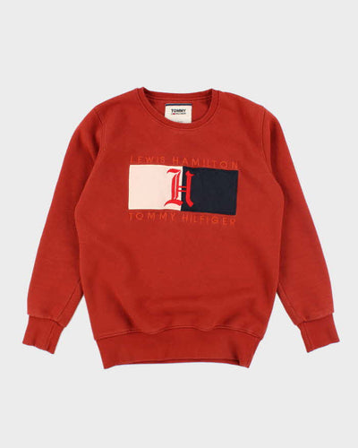 Vintage 2000's Tommy Hilfiger Lewis Hamilton Big Logo Sweatshirt - M