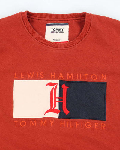 Vintage 2000's Tommy Hilfiger Lewis Hamilton Big Logo Sweatshirt - M