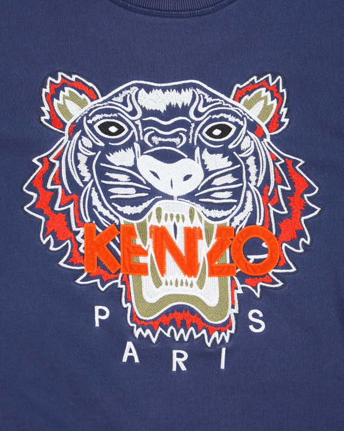 Vintage 2000's Kenzo Tiger Embroidered Sweatshirt - L