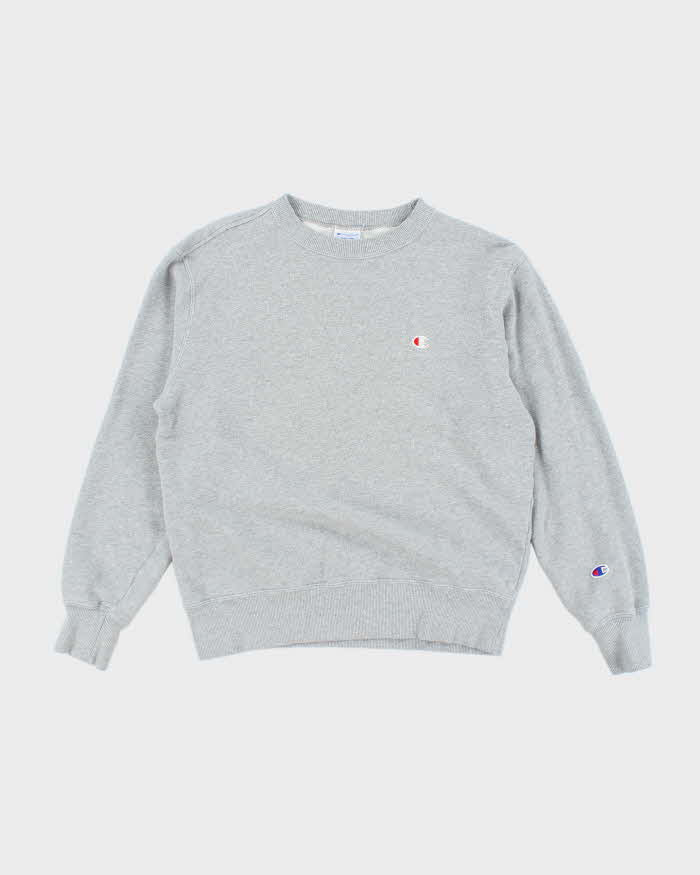 Vintage 2000's Champion Plain Grey Sweatshirt - M