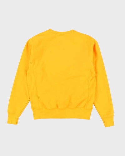 Vintage 2000's Champion Plain Yellow Sweatshirt - M