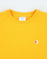 Vintage 2000's Champion Plain Yellow Sweatshirt - M